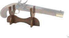 Denix Wooden Pistol / Dagger Stand Solid Wood Fits Most Wood-Handled Flintlocks picture