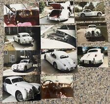 Vintage 50s Jaguar XK140 White Original Photographs Lot Of 11 picture