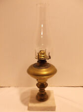 ANTIQUE CORNELIUS & CO Brass Oil Lamp W/Marble base Patented 1849 pre-civil war picture