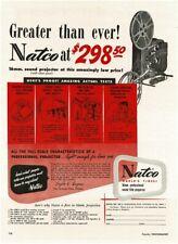 1948 NATCO 16mm Movie Projector Vintage Print Ad picture