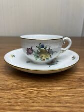 Vintage Nymphenburg Western Germany Teacup & Saucer Beautiful Flowers  picture