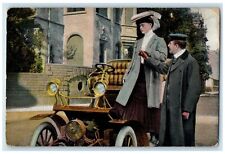1909 Woman Ride A Car Sargeant Minnesota MN Posted Antique Postcard picture