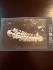 Early 1900’s Post Mortem Child - Open Casket/Funeral Cab Card Photo picture