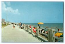 c1940 Virginia Beach Relaxation Ocean Resort Smooth Sand Surf Virginia Postcard picture