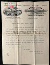 Vtg 1893 MIDDLINGS PURIFIER Co. Centrifugal Reel Letter Jackson Michigan picture