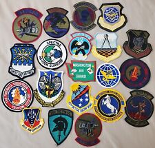 LOT OF 20 VINTAGE AIR FORCE USAF PATCHES SSI ORIGINAL MILITARY NOS picture