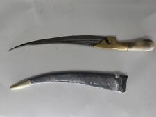 Rare Antique 1911 Brass Wootz Deer Dagger Antler Khanjar Stag Handle Collectible picture