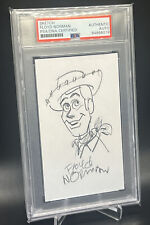 FLOYD NORMAN DISNEY PSA Authenticated Autographed Signed Sketch Woody Toy Story picture