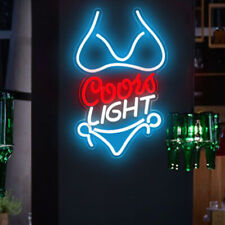 Bikini Crs Neon Sign Man Cave Beer Bar Pub Restaurant Office  Wall Decor USB picture