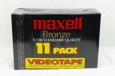 Maxell Bronze T-120 Standard Quality - 11 pack New Sealed VHS picture