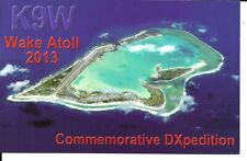 QSL 2013 Wake Island    radio card picture