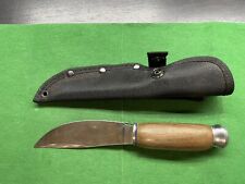 Vintage German Solingen Cutlery B. Svoboda Wood Handle Hunting Knife w/ Sheath picture