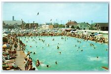 c1960 Large Salt Water Pool Seaside Casino Seaside Heights New Jersey Postcard picture