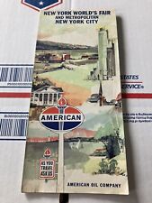 Vintage Road Map - 1964-65 NEW YORK WORLD'S FAIR Road Map American Oil Co. picture