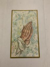 Vintage Famous Artist Studios Christmas Greeting Card Unused Praying Hands picture