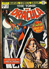 The Tomb of Dracula #26 November 1974 Marvel Comics VF+ 8.0 With MVS Nice Copy picture