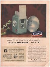 1954 Anscoflex Camera Ansco Plenachrome Film Vintage Original Magazine Print Ad picture