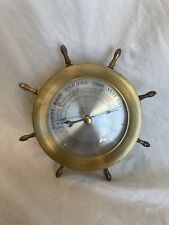Vintage Schatz Brass Ships Holosteric Compensated Barometer BGM Germany picture