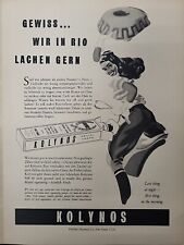 Kolynos Dental Cream 1946 Print Ad Du Mag. Swiss Cowgirl German Rio Argentinine picture