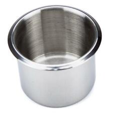 Brybelly Single Stainless Steel Cup Holder, Small - Silver Drop-in Anti-Spill picture