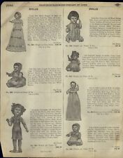 1918 PAPER AD 9PG Shoenhut Doll Baby Perfection Wood Campbell Kid Dutch Boy Girl picture