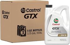 Castrol GTX 20W-50 Conventional Motor Oil, 5 Quarts, Pack of 3/ picture