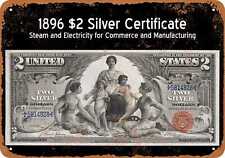 Metal Sign - $2 1896 Silver Certificate -- Vintage Look picture