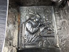 Antique Repousse 835 Silver Ash Tray For Cigars 荷蘭銀質煙灰缸 picture