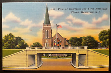 Vintage Postcard 1930-1945 First Methodist Church, Henderson, North Carolina NC picture