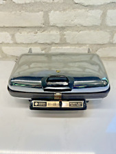 Vintage 1960s General Electric GE Automatic Grill Waffle Baker A6G44 Chrome  picture