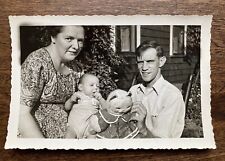 Creepy Rubber Face Vintage Plush & Family Original Vintage Photo picture
