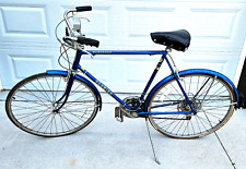 Vintage Schwinn Suburban Bicycle 10 Speed Cruiser Men's Blue 1970s picture