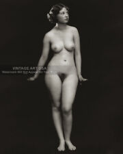 Vintage 1920s Nude Female Model Photo - Busty Young Woman Naked - Art Deco Print picture