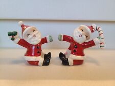 VINTAGE 1957 CHRISTMAS NAPCO SANTA CLAUS FIGURINE CANDLE HUGGER CLIMBER READ picture
