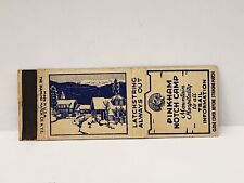 Vintage Matchbook Cover - PINKHAM NOTCH CAMP Mountain Trail Hotel Camping picture