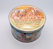 Mrs Leland’s Old Fashioned Candies Golden Peanut Butter Bits Tin 16 Ounces 1962 picture
