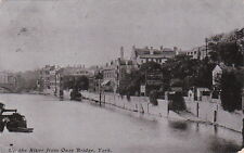 Postcard Up The River From Ouse Bridge York UK picture