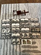 Vtg 1904 Keystone View Co. Monarch Stereoscope W/ 18 Cards. Great Condition picture