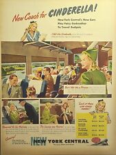 New York Central Rail Scenic Water Level Route Cinderella Vintage Print Ad 1946 picture