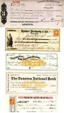 Group of 16 Different Checks with Revenues - Check - Checks with Revenue Stamps picture