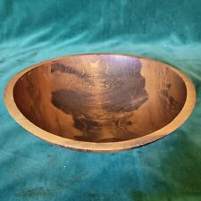 Large Wood 11.5 Inch Weston Bowl Mill Vermont Dough Bowl Serving Primitive  picture