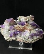 Find Great looking Purple Crystal Pillar Cluster Mineral Fine Small Ornaments picture