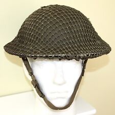 Superb Original 1942 British Army Steel Helmet & Net picture