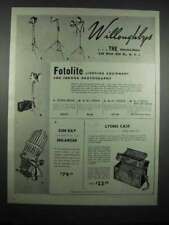 1947 Willoughby's Ad - Fotolite Lighting Equipment picture