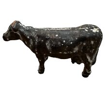 Vintage Cast Iron Cow Figurine 6”x3” picture