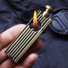 Antique Vintage Lighter Reusable Windproof Trench Pure Copper Cool Soft Flame picture