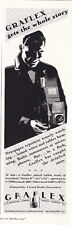 1928 Graflex Camera Vintage Print Ad Artwork of Man Using Old Camera picture