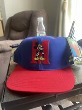 BRAND NEW Disney Mickey Mouse Vintage Snapback Hat Block Head 1980s 90s Adult picture