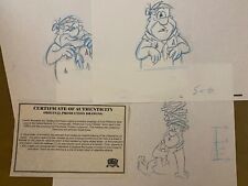 Fred Flintstone Original Animation Drawings, Fruity Pebbles Cereal Hanna-Barbera picture