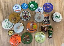 Vintage 1970's Pinback Button Pins (18) picture